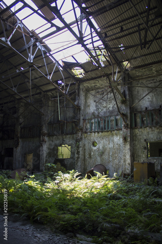 Ruins of buildings, abandoned Factory