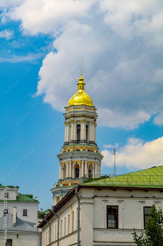 Kiev, Ukraine. Dome of Pechersk Lavra Monastery
