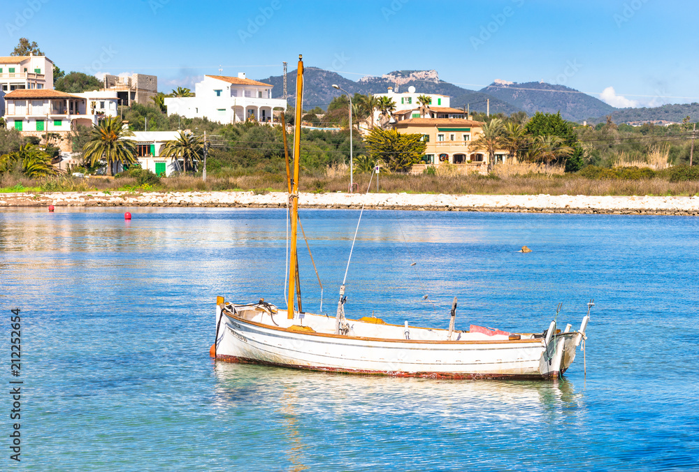 Fischer Dorf Meer Boot Küste Portopetro Insel Mallorca, Spanien Mittelmeer Küste