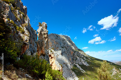 Amazing view of mountain landscape in Sardinia, Italy