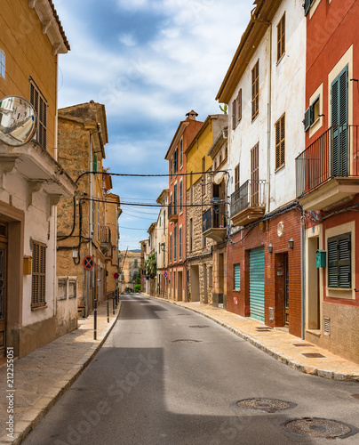 Street view at the old town of Andratx on Mallorca, Spain