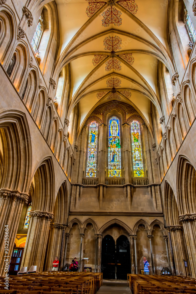 Wells Cathedral, Somerset, England, UK 