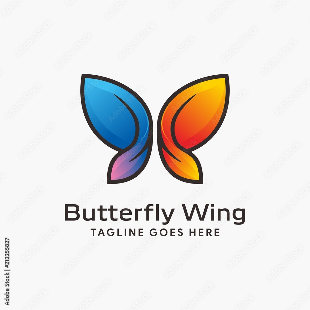 Butterfly logo design Butterfly logo design