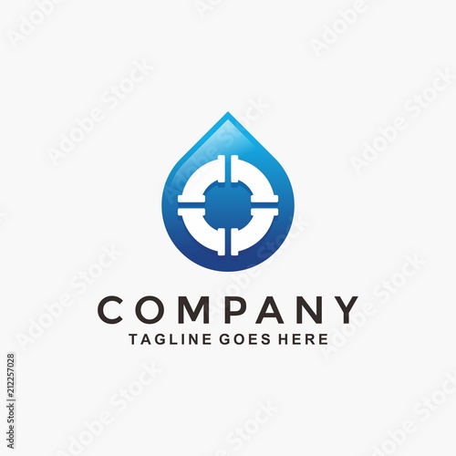 Water logo design