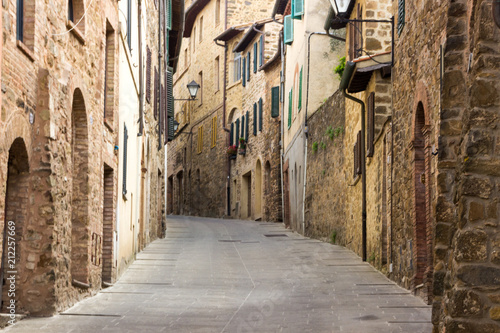 old town and streets in Montalcino in Tuscany © tmag