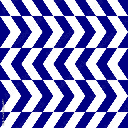 Zigzag vector pattern. Blue and white intermittent lines. Simple and fashionable illustration for textiles, website, web cover, banner, cover.