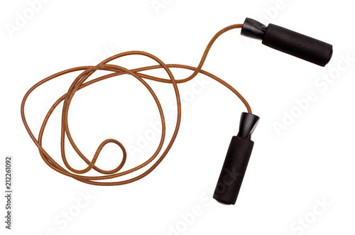 Canvas Print Jump rope isolated on white background.