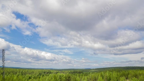 Clouds. Time Lapse.