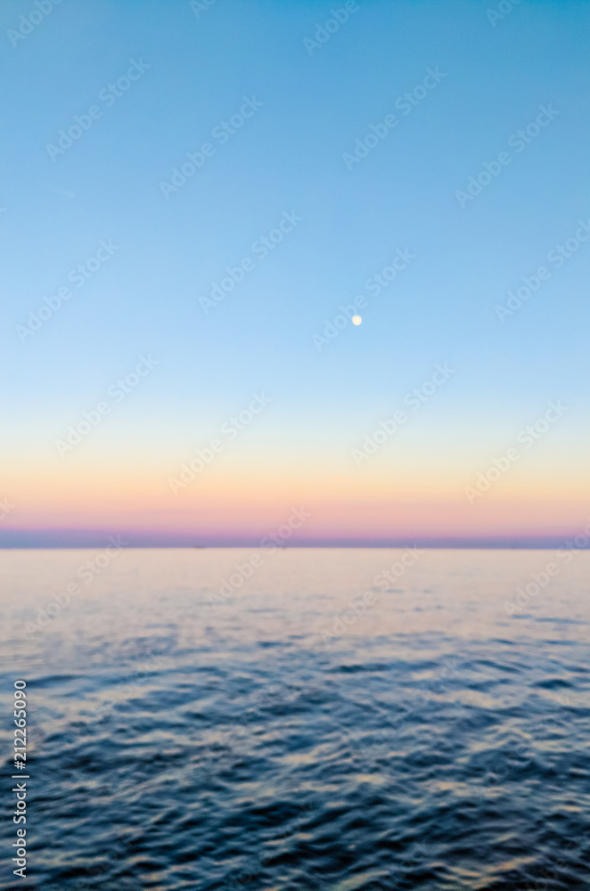 Seascape during the sunset in the Odesa of Ukraine Seascape during the sunset in the Odesa of Ukraine