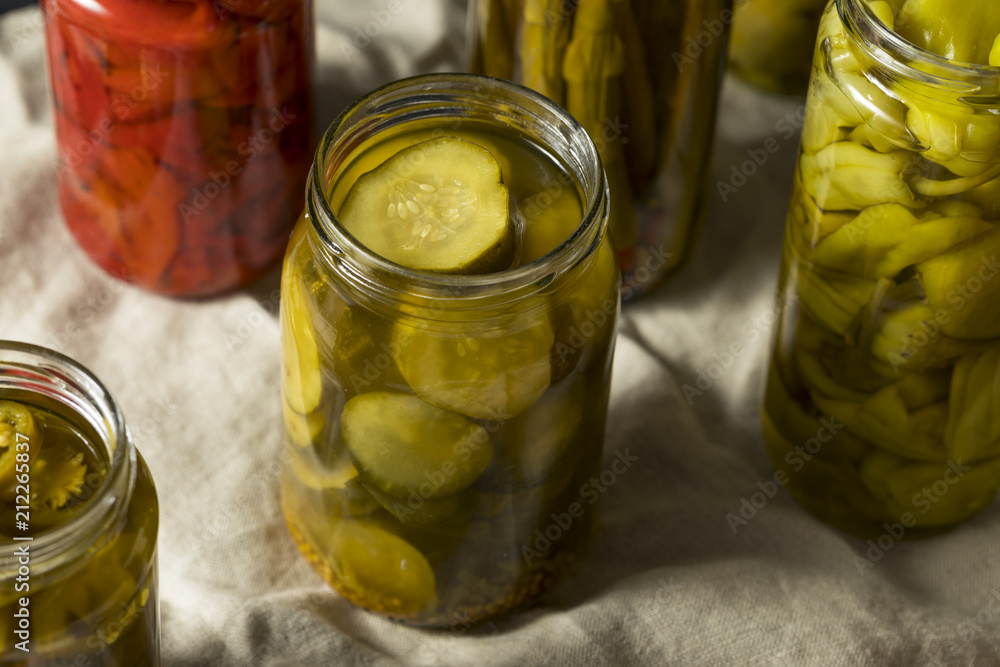 Homemade Pickled Vegetables in Jars Homemade Pickled Vegetables in Jars
