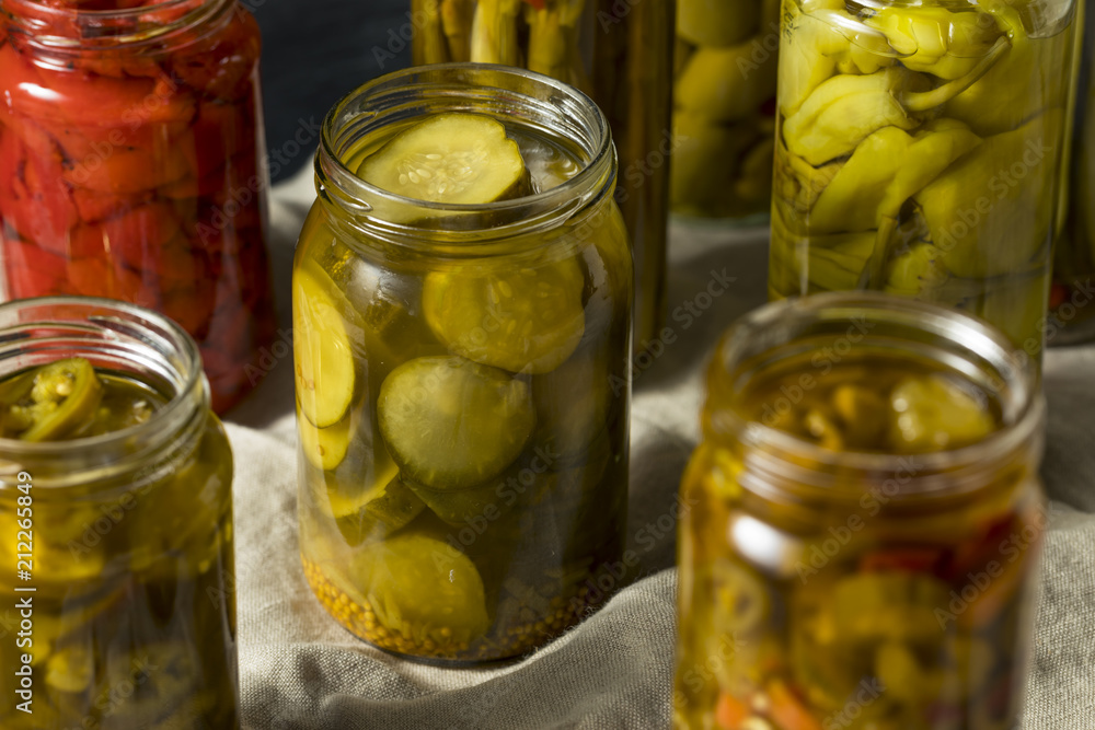 Homemade Pickled Vegetables in Jars Homemade Pickled Vegetables in Jars