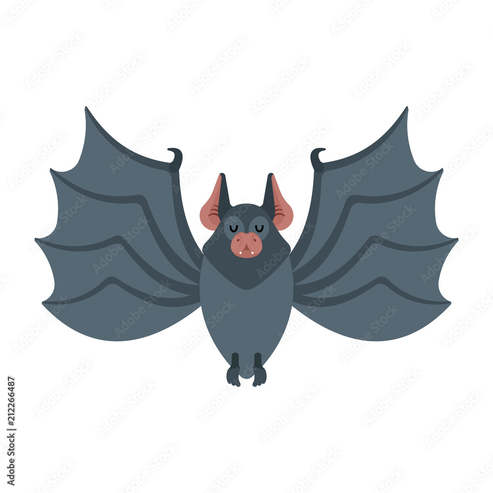 Bat isolated. Night animals vampire. Vector illustration Bat isolated. Night animals vampire. Vector illustration