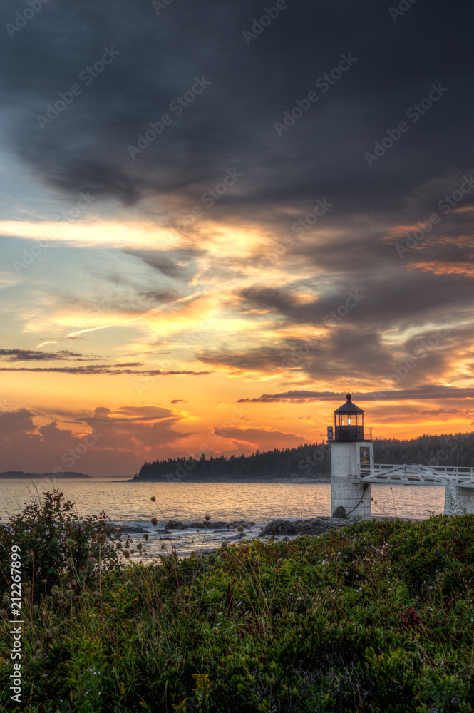 Evening Sky Over Marshall Point Lighthouse Evening Sky Over Marshall Point Lighthouse