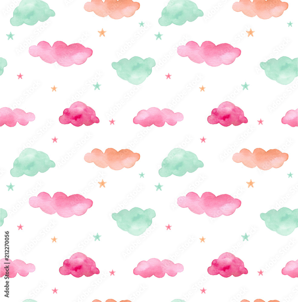 Clouds and stars. Clouds and stars.