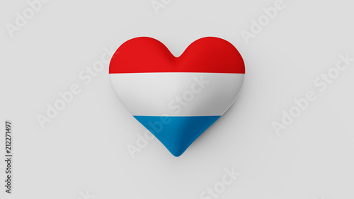 Corazón bandera Luxemburgo. 3D Free Download Corazón bandera Luxemburgo. 3D - GFXLoad