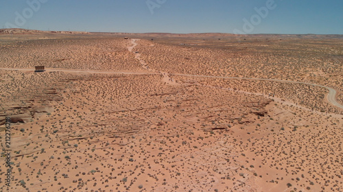 Aerial view of Arizona desert, USA