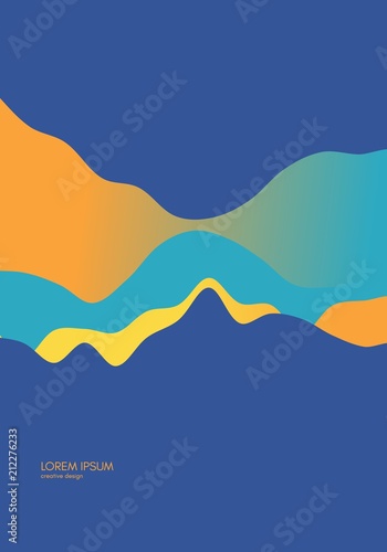 Abstract background with dynamic gradients. Motion vector illustration.