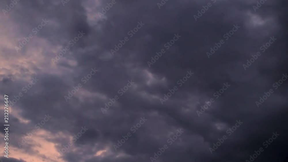 Slow Motion Panning Shot From Evening Clouds To Mountain and Lake Slow Motion Panning Shot From Evening Clouds To Mountain and Lake