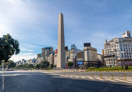 Buenos Aires Obelisk at Plaza de la Republica - Buenos Aires, Argentina photo