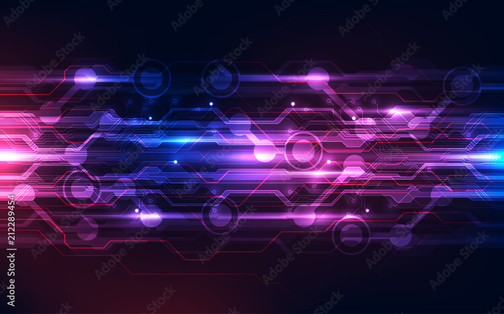 Vector Abstract futuristic high speed, Illustration high digital technology colorful background concept