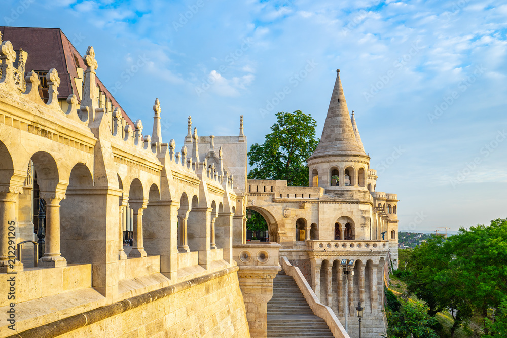 Fisherman's Bastion in Budapest city, Hungary