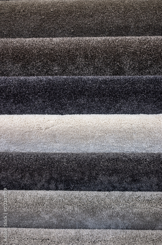 Fototapeta premium Floor carpets collection samples texture pattern closeup