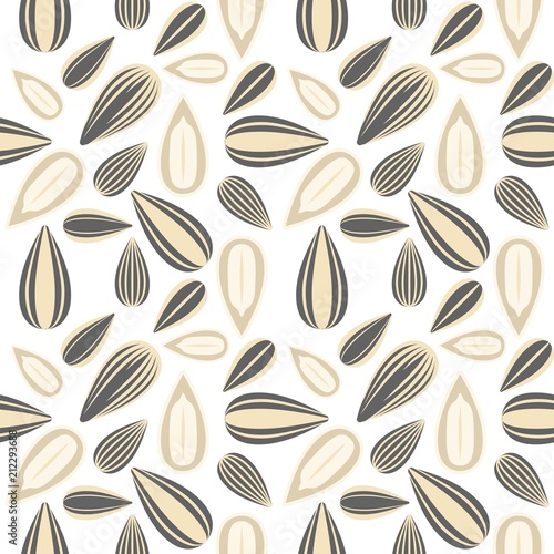 sunflower seed seamless pattern for wallpaper or wrapping paper