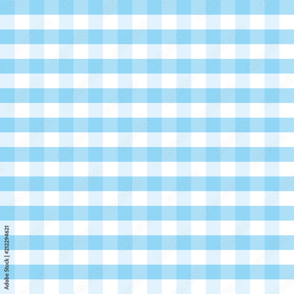 Vecteur Stock Blue and white plaid vector background. Square pattern. Great  for textiles, table cloths, food background, wrapping paper, packaging.  Perfect for Oktoberfest projects. Seamless checkered pattern. | Adobe Stock