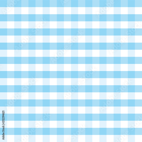 Blue and white plaid vector background. Square pattern. Great for textiles, table cloths, food background, wrapping paper, packaging. Perfect for Oktoberfest projects. Seamless checkered pattern.