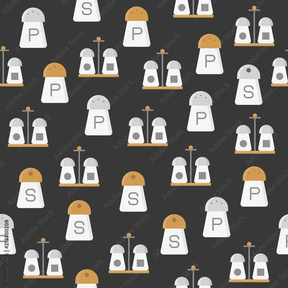 salt and pepper shaker bottle seamless pattern for wallpaper or wrapping paper or use as menu background salt and pepper shaker bottle seamless pattern for wallpaper or wrapping paper or use as menu background