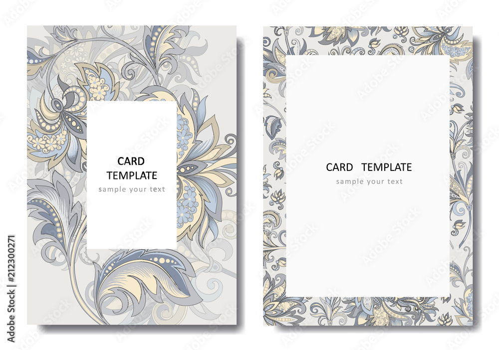 design invitation template with decorative flowers design invitation template with decorative flowers
