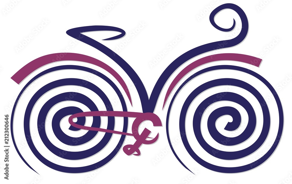 Symbol of the sports bicycle. Symbol of the sports bicycle.