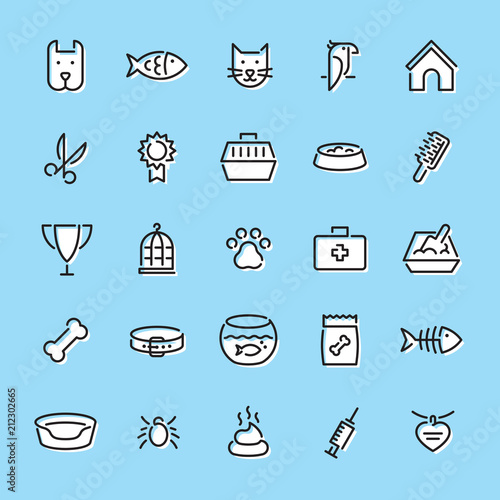 Vector Pet Icon Logo Set