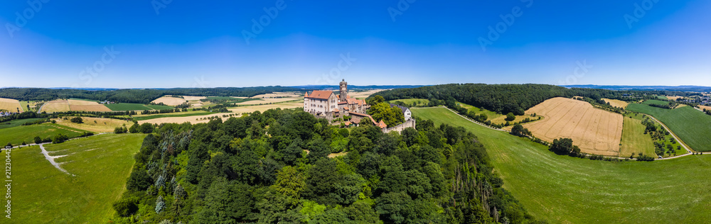 Luftaufnahme, die Ronneburg, Gemeinde Ronneburg, Main-Kinzig-Kreis. Wetterau, Hessen, Deutschland