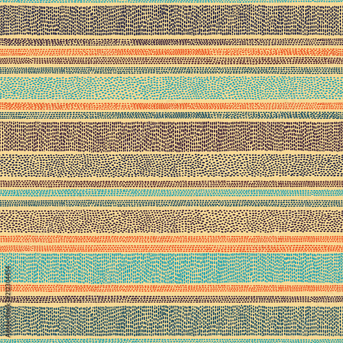 Simple vintage stripe pattern. Seamless cute print for textiles. Simple background doodle style. Handmade.