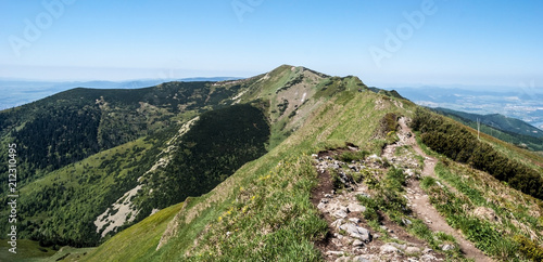 Maly Fatransky Krivan hill in Mala Fatra mountains in Slovakia photo