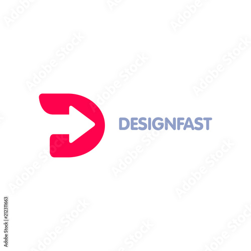 Designer Fast Letter D Logo.