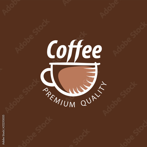 Coffee Shop Logo Design Element in Vintage Style for Logotype  Label  Badge and other design. Bean retro vector illustration.