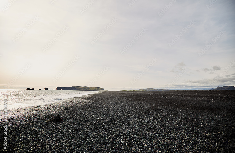 Obraz premium Black beach in Iceland