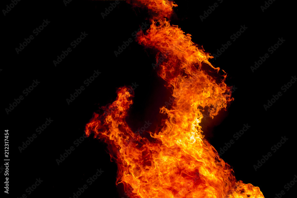 Sparks and fire on a black background Sparks and fire on a black background