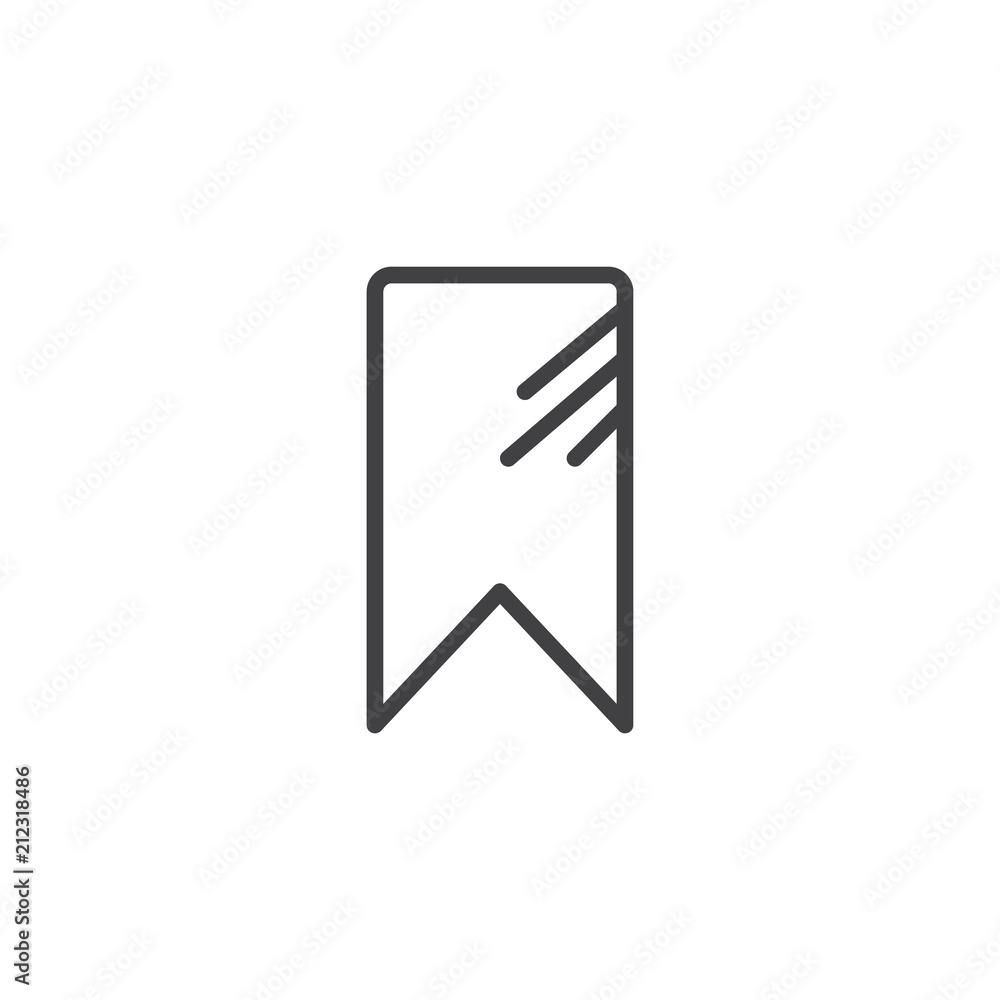 Bookmark outline icon. linear style sign for mobile concept and web design. Book mark simple line vector icon. Symbol, logo illustration. Pixel perfect vector graphics Bookmark outline icon. linear style sign for mobile concept and web design. Book mark simple line vector icon. Symbol, logo illustration. Pixel perfect vector graphics