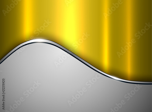 Silver gold metallic background