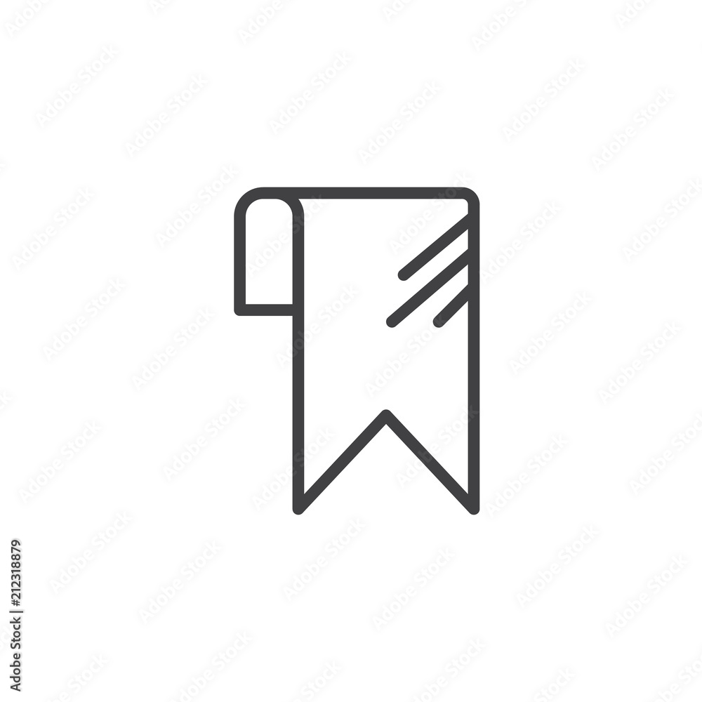 Bookmark outline icon. linear style sign for mobile concept and web design. simple line vector icon. Symbol, logo illustration. Pixel perfect vector graphics Bookmark outline icon. linear style sign for mobile concept and web design. simple line vector icon. Symbol, logo illustration. Pixel perfect vector graphics