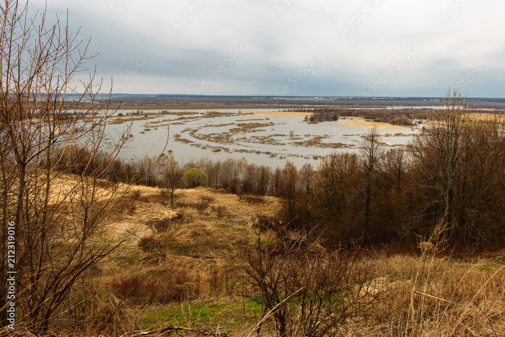 Oka River in Nizhny Novgorod Region, Russia