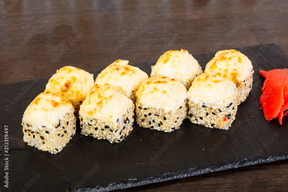 Delicious sushi roll Delicious sushi roll