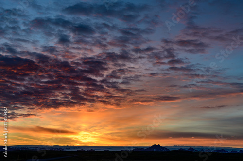 sunset on Iceland