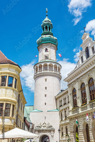 Famous Fire tower in Sopron, Hungary