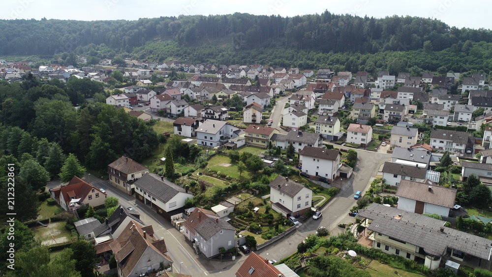 Dorf Luftaufnahme