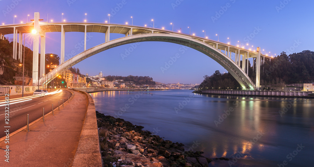 Ponte da Arrabida Bridge in Porto, Portugal