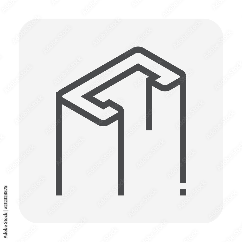 Steel product vector icon. C profile shape and long. That alloy of iron consist of carbon and high tensile strength. Use as beam, frame, girder or structure in engineering and construction industry. Steel product vector icon. C profile shape and long. That alloy of iron consist of carbon and high tensile strength. Use as beam, frame, girder or structure in engineering and construction industry.